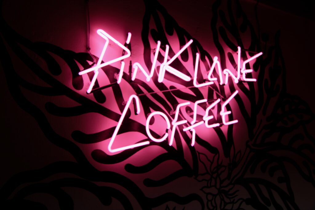 Pink Lane Coffee is an independent cafe that aims to sell fair trade coffee blends